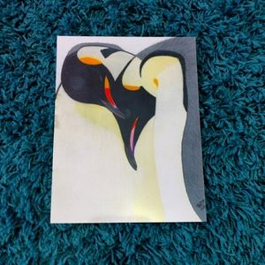 Easter Sunday Penguin Art Print Birds Antarctic